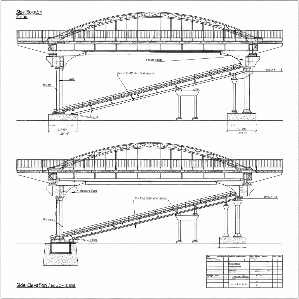 Riverside Bridge construction phase 1