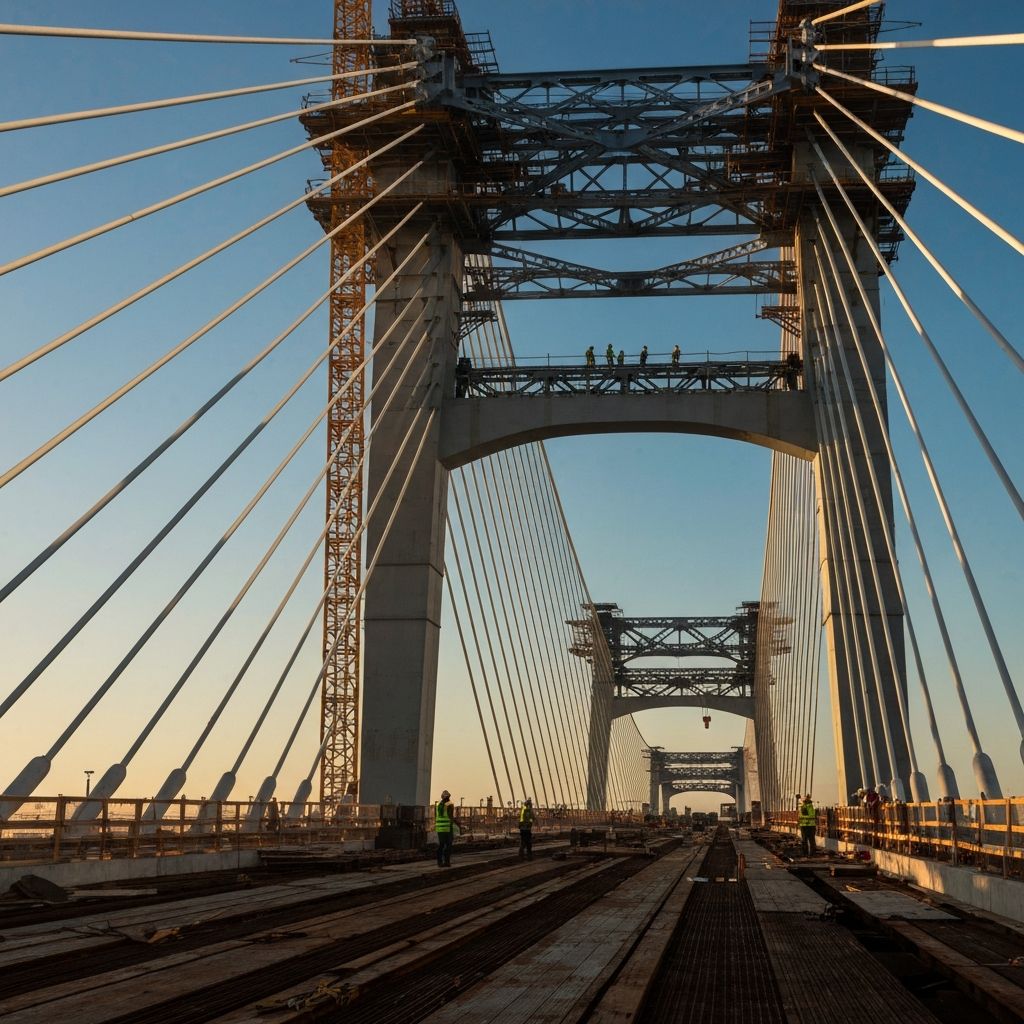 Riverside Bridge construction phase 3